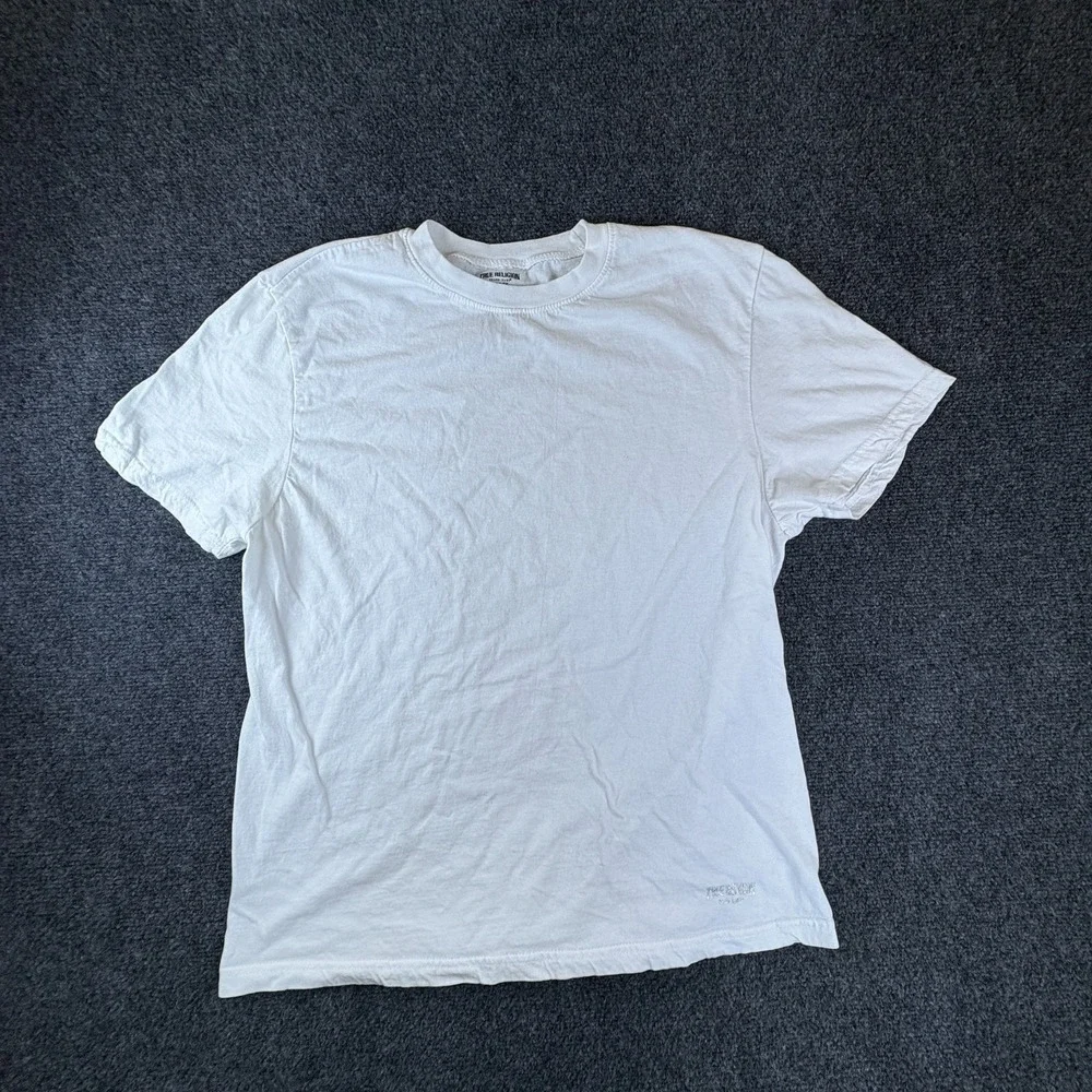 True‎ Religion T Shirt Mens Large White Cotton Casual Crew Neck Short Sleeve
